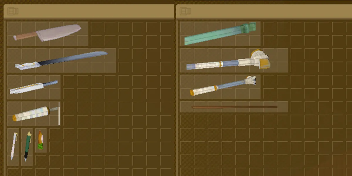 weapon types