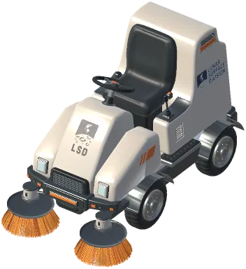 Ride-on sweeper
