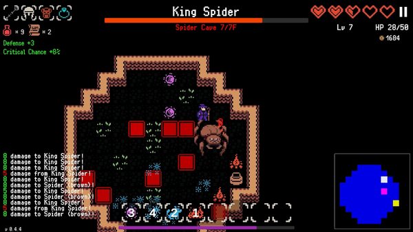 Delve Survivors King Spider boss encounter