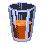Glass with chemical