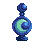 Bottle with three doses of water