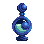 Bottle with two doses of water