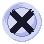 Plate with X