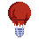 Red light bulb