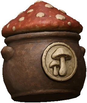 Nádobka s houbami
